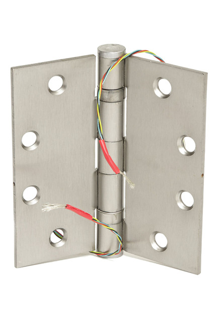 Command Access Technologies ETH4W4550 626 CH-BB79 Energy Transfer Hinge 4-1/2 x 5 5 Knuckle Standard Weight 4-Wire 26 Gauge Satin Chromium Plated Finish