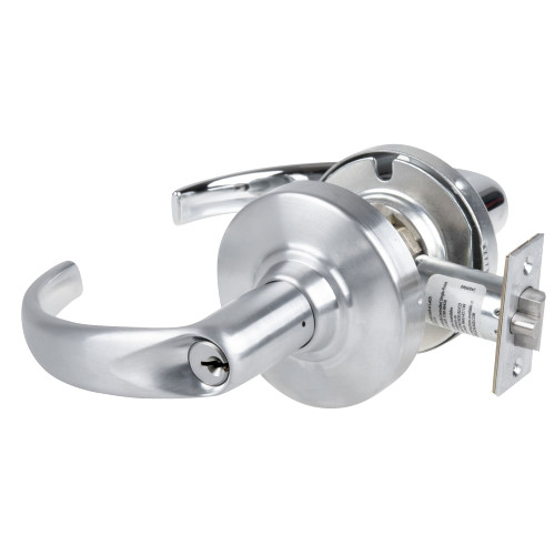 Schlage ND80PDEU SPA 626 RX Grade 1 Electrified Cylindrical Lock Storeroom Function 12-24V DC Fail Secure 2-3/4 Backset RX Sparta Lever Satin Chrome