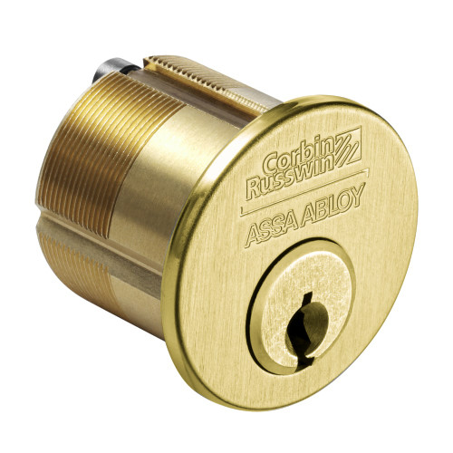 Corbin Russwin 1000-118-A02-6-59A2 606 1-1/8 In Mortise Cylinder 59A2 Keyway A02 Straight Cam Satin Brass