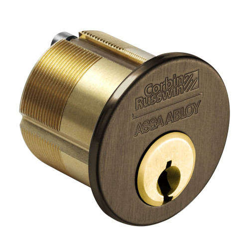 Corbin Russwin 1000-118-A06-6-59C1 613 1-1/8 In Mortise Cylinder 59C1 Keyway A06 Schlage L Cam Oil Rubbed Bronze