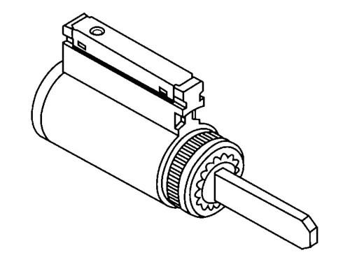 Corbin Russwin 2000-033-L4 606 KD CL3300 CL3500 CL3800 CL3600 June 2000 and after Cylinder L4 Keyway Satin Brass 2000-033-L4 606 KD