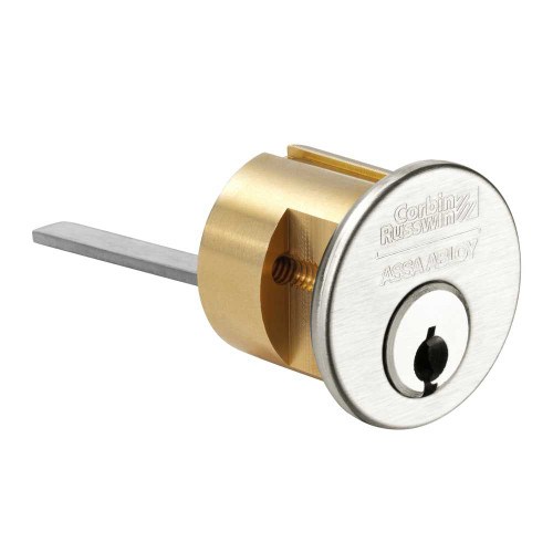 Corbin Russwin 3000-200-6-852 629 6-Pin Rim Cylinder 852 Keyway Bright Stainless Steel 3000-200-6-852 629