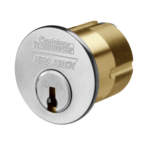 Corbin Russwin 3070-318-6 626 6-Pin Rim Cylinder Housing 3-1/8 Tailpiece Satin Stainless Steel Finish