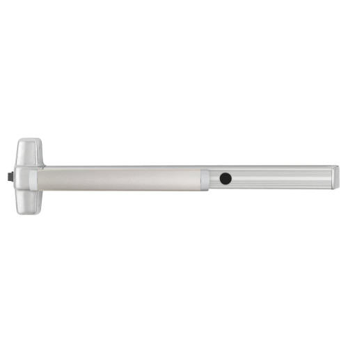 Von Duprin CD99EO 4 US28 Grade 1 Rim Exit Bar Wide Stile Pushpad 48 Device Exit Only Less Trim Cylinder Dogging Satin Aluminum Clear Anodized Finish Non-handed