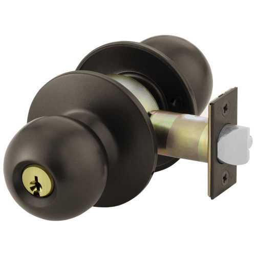 Corbin Russwin CK4357 GRD 613E Grade 1 Storeroom/Closet Cylindrical Lock Global Knob Conventional Cylinder Dark Oxidized Bronze Finish Non-handed CK4357 GRD 613E