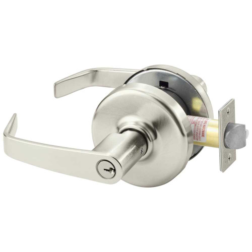 Corbin Russwin CL3151 NZD 619 Grade 1 Entrance/Office Cylindrical Lock Newport Lever D Rose Conventional Cylinder Satin Nickel Finish Non-handed CL3151 NZD 619