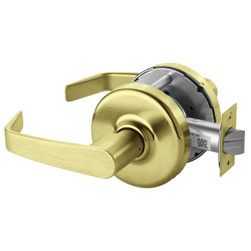 Corbin Russwin CL3310 NZD 606 Grade 1 Passage/Closet Cylindrical Lock Newport Lever Non-Keyed Satin Brass Finish Non-handed CL3310 NZD 606