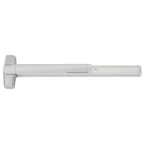 Von Duprin RX9949L-NL-12 4 US26 RHR Grade 1 Concealed Vertical Cable Exit Bar 48 Device 82 to 96 Door Height Night Latch Function 12 Lever with Escutcheon Request to Exit Switch Hex Dogging Bright Chrome Finish Field Reversible