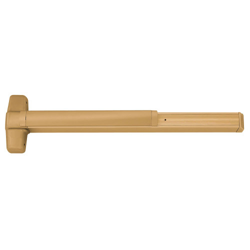 Von Duprin RX9949L-NL-12 3 US10 RHR Grade 1 Concealed Vertical Cable Exit Bar 36 Device 82 to 96 Door Height Night Latch Function 12 Lever with Escutcheon Request to Exit Switch Hex Dogging Satin Bronze Clear Coated Finish Field Reversible