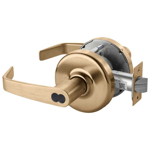 Corbin Russwin CL3357 NZD 612 CL6 Grade 1 Storeroom/Closet Cylindrical Lock Newport Lever LFIC 6-Pin Less Core Satin Bronze Finish Non-handed CL3357 NZD 612 CL6