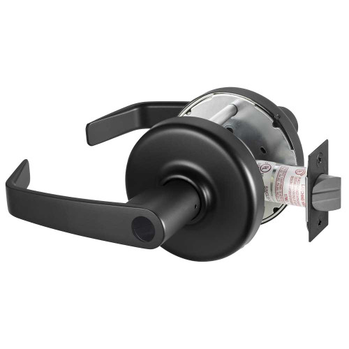 Corbin Russwin CL3357 NZD BSP LC Grade 1 Storeroom/Closet Cylindrical Lock Newport Lever Conventional Less Cylinder Black Suede Finish Non-handed CL3357 NZD BSP LC