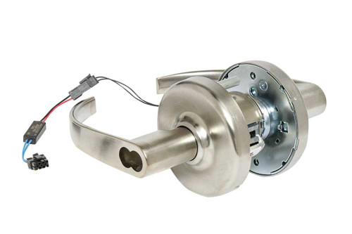 Corbin Russwin CL33903 PZD 626 CL6 24AD Fail Safe Lever 24AC/DC Grade 1 PZD Design 6-Pin LFIC Prep Less Core Satin Chrome CL33903 PZD 626 CL6 24AD