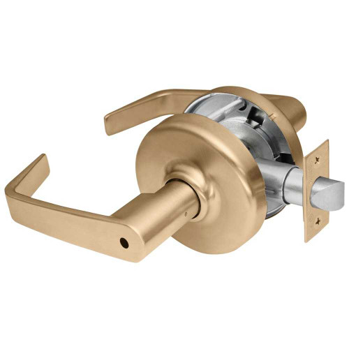 Corbin Russwin CL3520 NZD 612 Grade 1 Privacy Cylindrical Lock Newport Lever Non-Keyed Satin Bronze Finish Non-handed CL3520 NZD 612