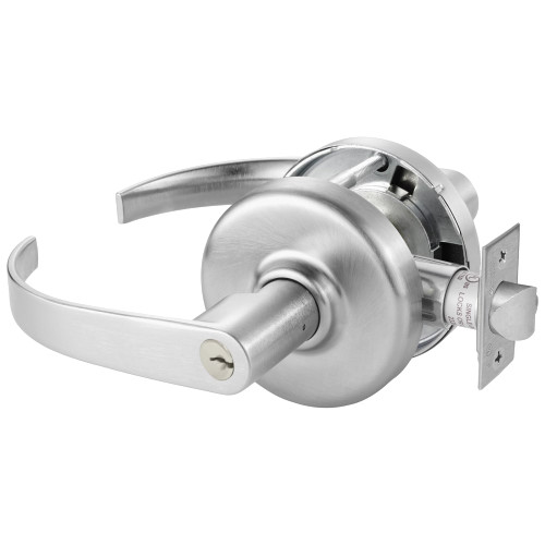 Corbin Russwin CL3551 PZD 626 Grade 1 Entrance/Office Cylindrical Lock Princeton Lever Conventional Cylinder Satin Chrome Finish Non-handed