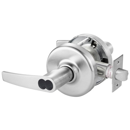 Corbin Russwin CL3557 AZD 626 CL7 Grade 1 Storeroom/Closet Cylindrical Lock Armstrong Lever LFIC Less Core Satin Chrome Finish Non-handed