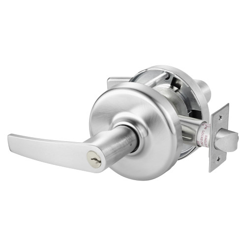 Corbin Russwin CL3855 AZD 626 Grade 2 Classroom Cylindrical Lock Armstrong Lever Conventional Cylinder Satin Chrome Finish Non-handed