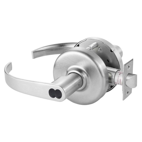 Corbin Russwin CL3857 PZD 626 M08 Grade 2 Storeroom or Closet Cylindrical Lock Princeton Lever SFIC Prep Less Core Satin Chrome Finish Non-handed CL3857 PZD 626 M08