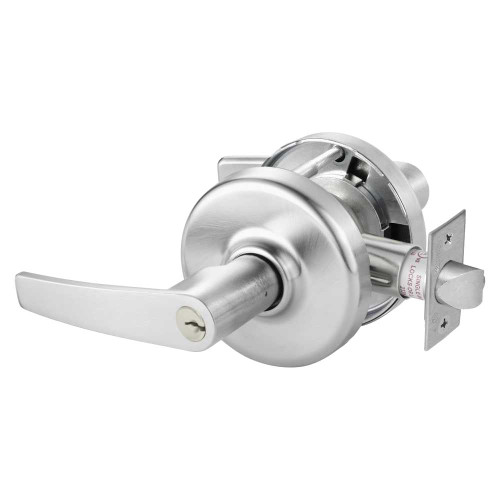 Corbin Russwin CL3861 AZD 626 Grade 2 Entry or Office Cylindrical Lock Armstrong Lever Conventional Cylinder Satin Chrome Finish Non-handed CL3861 AZD 626