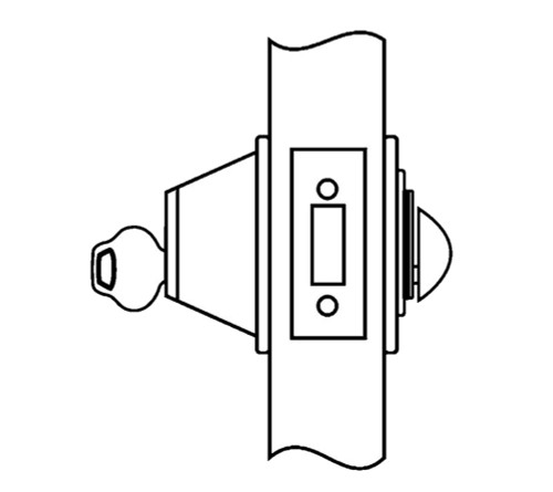 Corbin Russwin DL3013 626 CL6 B238 Single Cylinder Large Format Interchangeable Less Core Satin Chrome