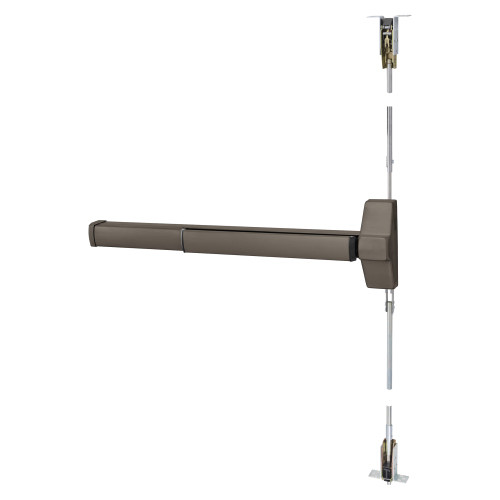 Corbin Russwin ED5860B 613 MELR M92 Concealed Vertical Rod Exit Device 36 Fire Rated Motorized Latch Retraction Touchbar Monitoring REX Oil Rubbed Bronze ED5860B 613 MELR M92