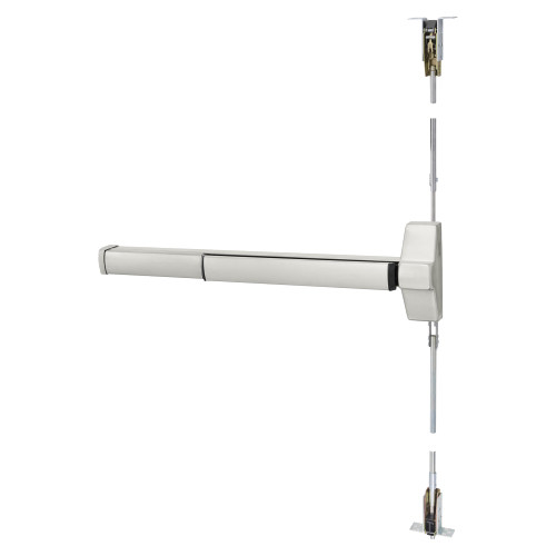 Corbin Russwin ED5860B 630 W048 Concealed Vertical Rod Exit Device 48 Satin Stainless Steel