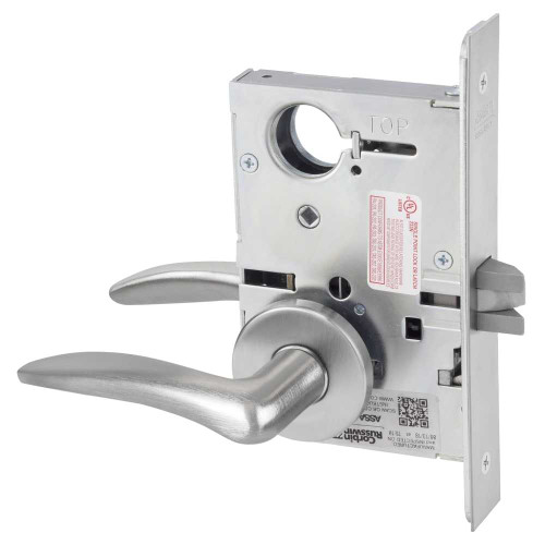 Corbin Russwin ML2010 DSA 626 LH Passage or Closet Mortise Lock DS Lever A Rose Satin Chrome ML2010 DSA 626 LH