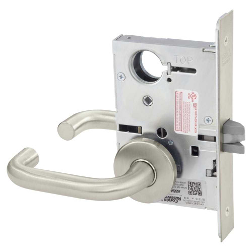 Corbin Russwin ML2010 LWA 619 Passage or Closet Mortise Lock LW Lever A Rose Satin Nickel ML2010 LWA 619