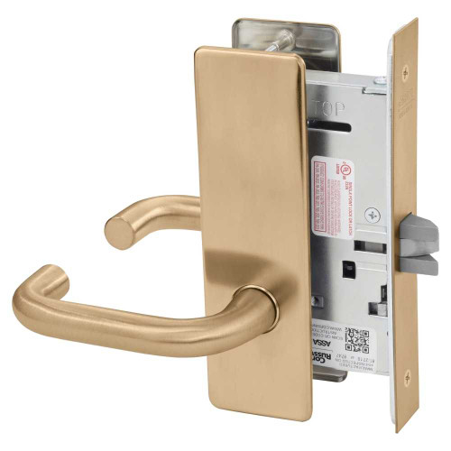 Corbin Russwin ML2010 LWM 612 Passage or Closet Mortise Lock LW Lever M Escutcheon Satin Bronze ML2010 LWM 612