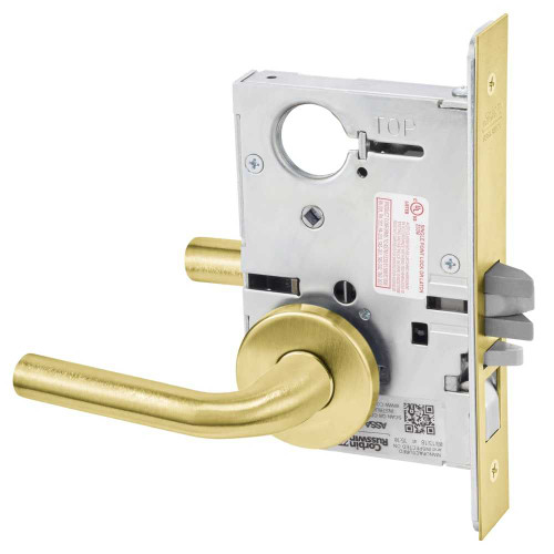 Corbin Russwin ML2010 RWA 606 Passage or Closet Mortise Lock RW Lever A Rose Satin Brass ML2010 RWA 606