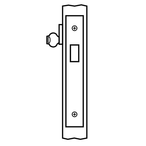 Corbin Russwin ML2011 626 Single Sided Deadlock Mortise Lock Satin Chrome ML2011 626