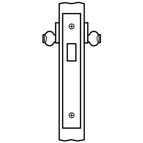 Corbin Russwin ML2012 626 LC Double Cylinder Deadlock Mortise Lock Satin Chrome ML2012 626 LC