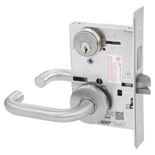 Corbin Russwin ML2024 LWA 626 Entrance or Storeroom Mortise Lock LW Lever A Rose Satin Chrome ML2024 LWA 626