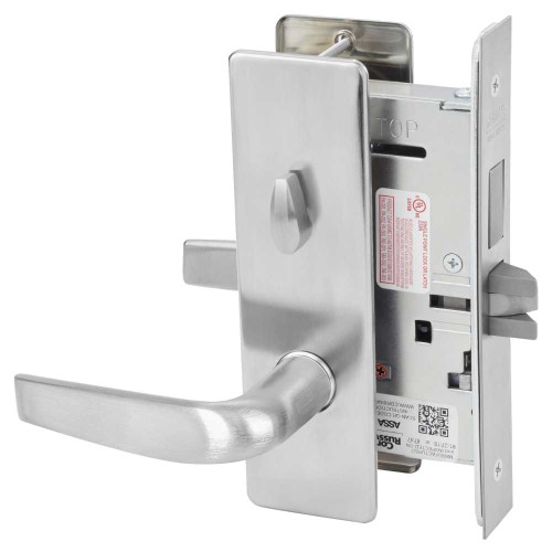 Corbin Russwin ML2030 CSM 626 Privacy Bedroom or Bathroom Mortise Lock CS Lever M Escutcheon Satin Chrome ML2030 CSM 626