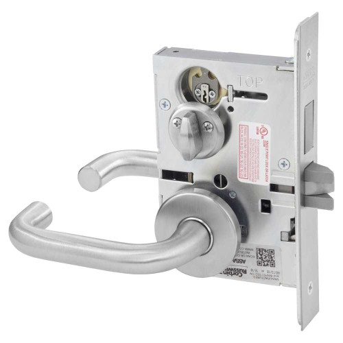 Corbin Russwin ML2030 LWB 626 Privacy Bedroom or Bathroom Mortise Lock LW Lever B Rose Satin Chrome ML2030 LWB 626