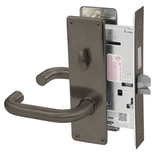 Corbin Russwin ML2030 LWN 613 Privacy Bedroom or Bathroom Mortise Lock LW Lever N Escutcheon Oil Rubbed Bronze ML2030 LWN 613