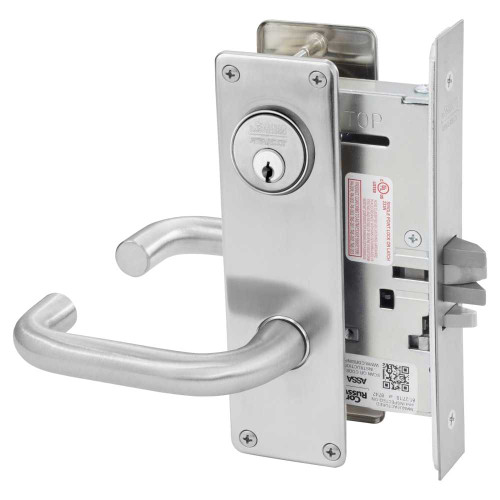 Corbin Russwin ML2032 LSN 626 Institution or Utility Mortise Lock LS Lever N Escutcheon Satin Chrome ML2032 LSN 626
