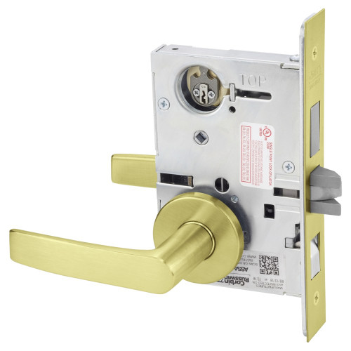 Corbin Russwin ML2048 ASA 606 LC Entrance or Apartment Mortise Lock AS Lever A Rose Satin Brass