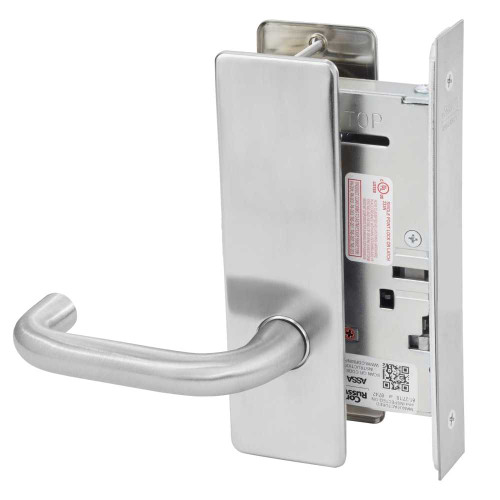Corbin Russwin ML2050 LWM 626 Half Dummy Trim Mortise Trim LW Lever M Escutcheon Satin Chrome ML2050 LWM 626