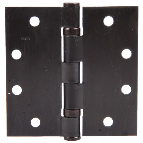 Stanley FBB199 4-1/2X4-1/2 10B Five Knuckle Ball Bearing Architectural Hinge Brass Bronze or Stainless Steel Full Mortise Heavy Weight 4-1/2 by 4-1/2 Square Corner Dark Oxidized Satin Bronze Oil Rubbed