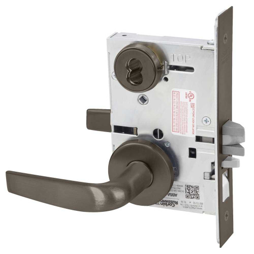 Corbin Russwin ML2051 CSA 613 CL6 Entrance or Office Mortise Lock CS Lever A Rose 6-Pin LFIC Less Core Oil Rubbed Bronze ML2051 CSA 613 CL6