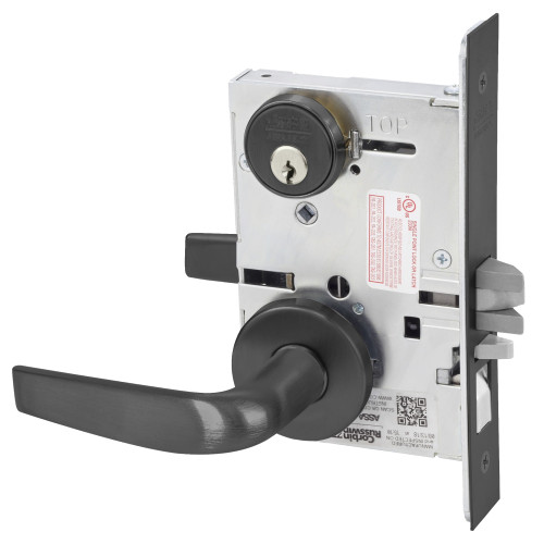 Corbin Russwin ML2051 CSA BSP Entrance or Office Mortise Lock CS Lever A Rose Black Suede Powder Coat