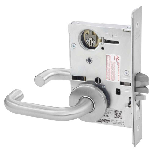 Corbin Russwin ML2051 LSB 626 LC Entrance or Office Mortise Lock LS Lever B Rose Satin Chrome ML2051 LSB 626 LC