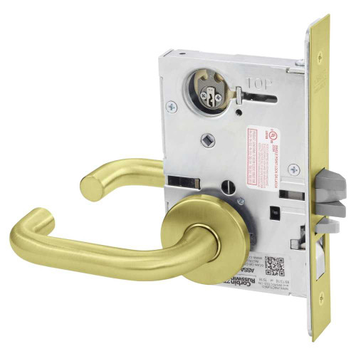 Corbin Russwin ML2051 LWA 606 LC Entrance or Office Mortise Lock LW Lever A Rose Satin Brass ML2051 LWA 606 LC