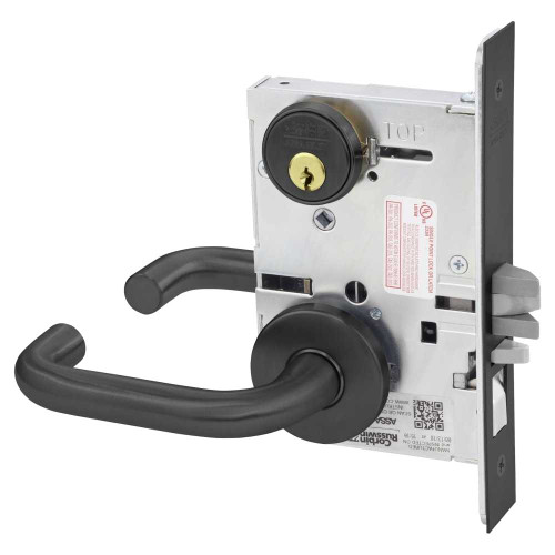 Corbin Russwin ML2051 LWA 722 Entrance or Office Mortise Lock LW Lever A Rose Black Oxidized Bronze ML2051 LWA 722