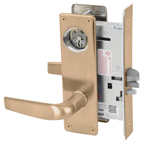 Corbin Russwin ML2055 CSN 612 LC Classroom Mortise Lock CS Lever N Escutcheon Satin Bronze ML2055 CSN 612 LC