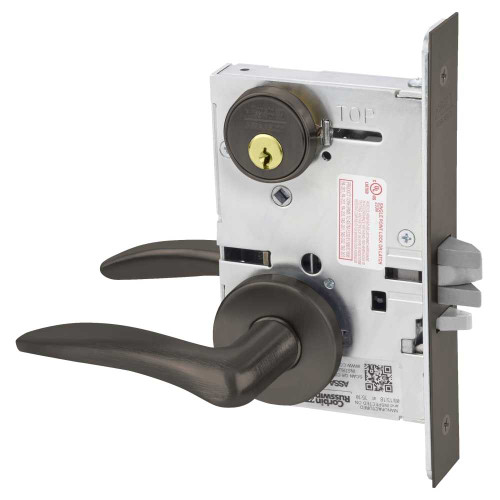 Corbin Russwin ML2055 DSA 613 LC LH Classroom Mortise Lock DS Lever A Rose Oil Rubbed Bronze ML2055 DSA 613 LC LH
