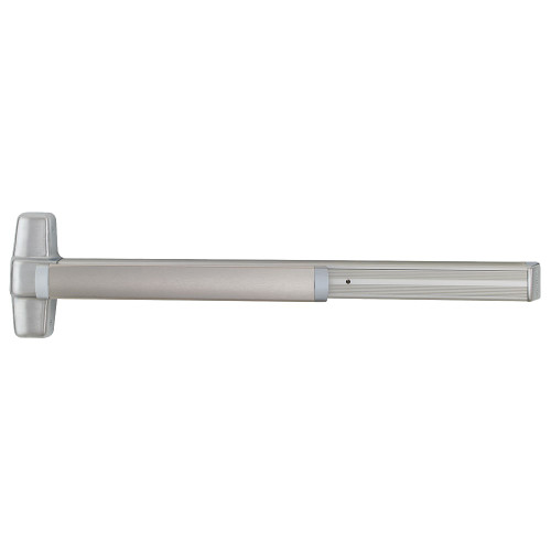 Von Duprin RX9948K-DT 3 26D Grade 1 Concealed Vertical Rod Exit Bar 36 Device 80 to 100 Door Height Dummy Function Knob with Escutcheon Request to Exit Switch Hex Dogging Satin Chrome Finish Field Reversible