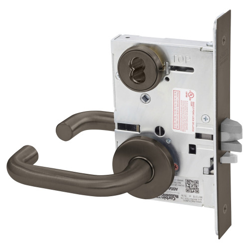Corbin Russwin ML2055 LWA 613 CL6 Classroom Mortise Lock LW Lever A Rose 6-Pin LFIC Less Core Oil Rubbed Bronze