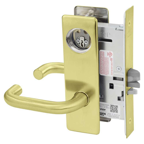Corbin Russwin ML2055 LWM 612 LC Classroom Mortise Lock LW Lever M Escutcheon Satin Bronze ML2055 LWM 612 LC