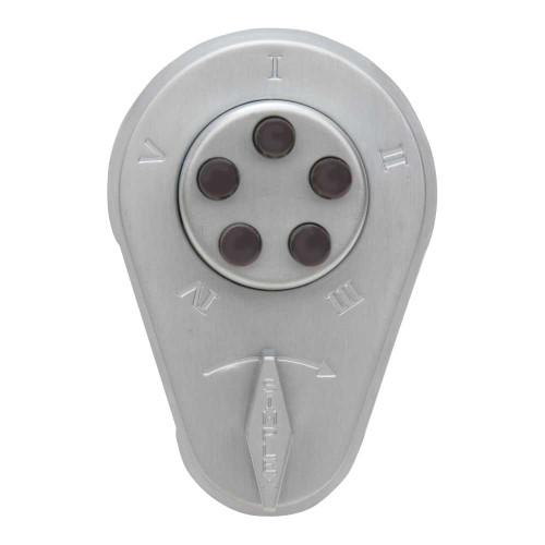 Kaba Simplex 9220000-26D-41 Combination Deadlatch 1-3/4 to 2-1/8 Thick Doors No Latch Holdback Satin Chrome 9220000-26D-41